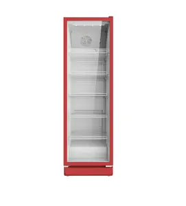 Aimant de luxe 350L commercial porte en verre supermarché vin réfrigérateur congélateur pour la nourriture