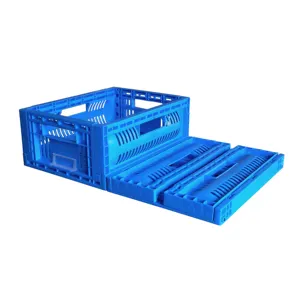 Folding Crates Stackable Plastic Vegetable and Fruit Crates