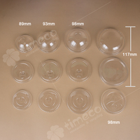 Groothandel 90Mm Pp Pla Wegwerp Fruitkommen Bekers Met Plastic Folie Aanpasbare Plastic Bekers Voor Personalisatie Verpakking