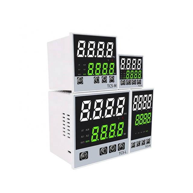 CG TC5 Series Intelligent Digital Display Temperature Controller AC220-240V Universal Input Double Output PID Control Thermostat