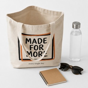 Cotton Canvas Tote <b>Bag</b> Oversized Beach Market Shopping Reusable Shoulder <b>Bag</b> with Front Pocket Aesthetic Summer Travel Daily - Product Image 1