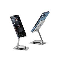 Support de téléphone portable de bureau en métal rotatif à 360 degrés pour iPhone Xiaomi, support de tablette réglable pour bureau, table, téléphone portable