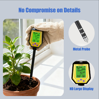 Testeur de sol numérique 6 en 1 de haute sensibilité avec affichage numérique pour serres, horticulture et jardinage domestique