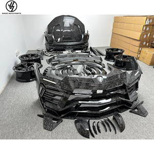 ชุดแต่ง Mansori Dry Forged Carbon Fiber Gen III สำหรับ URUS ประกอบด้วยกันชน ฝากระโปรง บังโคลน ปีก และท่อไอเสีย แบบเงา ลายทวิลล์วีฟ - Product Image 5