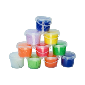 Seau de slime en latex multicolore, 12 couleurs, ensemble de pâte à modeler non toxique, jouets sensoriels anti-stress pour enfants, vente en gros, cadeaux de fête - Product Image 1