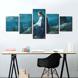 Jesús arte HD impresión 5 piezas combinación lienzo moderno hogar pared decoración gran combinación lienzo póster pintura decorativa - Product Image 6