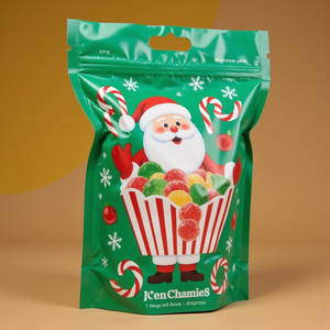 Túi tùy chỉnh đứng lên bao bì nhựa Túi đáy vuông túi điều trị để đóng gói Mylar ngọt ngào với logo của túi kẹo đồ chơi - Product Image 4