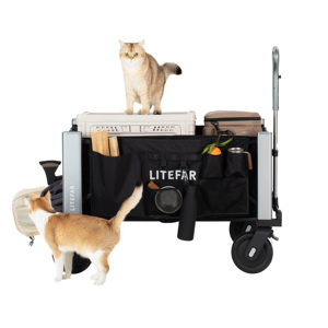 Chariot électrique intelligent 500W à double moteur, télécommande 120m, capacité de charge 330lbs, chariot de randonnée et de <span class=keywords><strong>camping</strong></span> 140L - Product Image 6