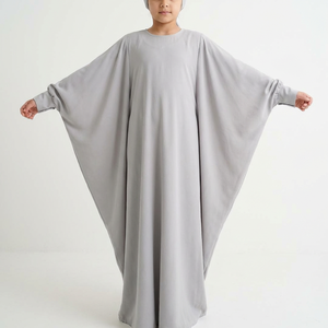 CustoMuslim Islamic Children <b>Long</b> Sleeve Dress Bat Sleeve Abaya Arabic Girls Robe Middle East Ramadan Eid Gown Dubai <b>Kaftan</b> Kids - Product Image 4