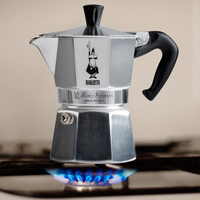 Cafetière à expresso Bialetti Moka Express 12 tasses, en aluminium, pour cuisinière, traditionnelle italienne, depuis 1933, fabriquée en Italie
