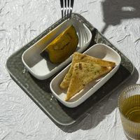 Hochwertige Einzigartige Kleine Keramik-Dessertteller Porzellan-Servierplatten für Catering