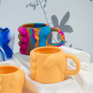 Gobelets à vin en silicone incassables et incassables Gobelets en silicone réutilisables pour les fêtes, Gobelets à vin en silicone sans pied pour le camping - Product Image 4