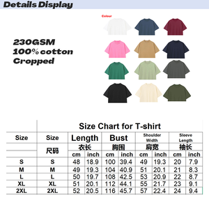 Camisetas Cortas Personalizadas con Logotipo para <span class=keywords><strong>Mujer</strong></span>, Camisetas de Manga Corta con Hombros Caídos, Cuello Redondo, Tops Cortos Casuales de Verano, Camisetas Básicas de Color Sólido - Product Image 2