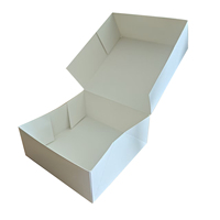 Boîte cadeau pliable en carton blanc vierge durable pour l'emballage de marchandises diverses en détail