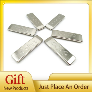 Maßge schneiderte flache Metalls tempel Edelstahl Blank Messing Logo Print Tag Namensschilder oder Typenschild - Product Image 2