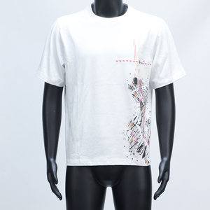 T-shirt Homme de Haute Qualité, Fabricant, Designer, Impression Graffiti Abstraite, T-shirt en Coton Blanc Surdimensionné Personnalisé pour Hommes - Product Image 4