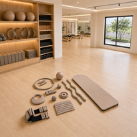 Camas Reformer Pilates Plegable de Madera de Arce con Patas Extensibles para Estudio y Casa Ahorra Espacio