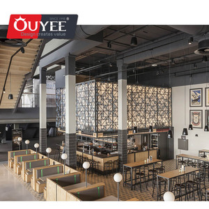 ร้านชาฟองหรูหราร้านชานมออกแบบตกแต่งภายในด้วยเฟอร์นิเจอร์โต๊ะเก้าอี้ที่กำหนดเอง - Product Image 2