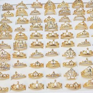 Multi-style Crown Mixed Alloy Fashion <b>Rings</b> Wholesale Accessories Jewelry Trendy <b>Gold</b> Crown <b>Rings</b> for Girls <b>Set</b> Mix - Product Image 1