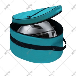 Bolsa de almacenamiento para casco de motocicleta, bolsa redonda de poliéster azul para equipo de conducción - Product Image 1