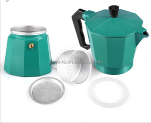Cafetera de moka expreso con filtro de aluminio de color, máquina de café con aislamiento, directa de fábrica - Product Image 5