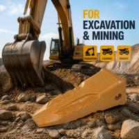 Dents de godet de qualité OEM Ruimaike 1U3352RC pour mini-excavatrice, pièces de rechange résistantes à l'usure pour engins de construction