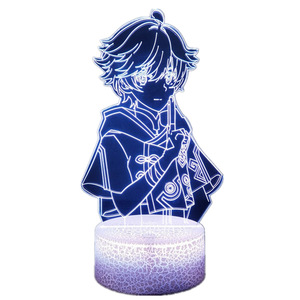 Lampe de nuit intelligente à illusion 3D avec télécommande tactile, LED changeant de couleur, personnage d'anime, cadeau pour enfants pour la chambre à coucher - Product Image 4