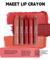Crayon à lèvres mat velours épais 12 couleurs longue tenue waterproof maquillage OEM ODM marque privée vente en gros personnalisée