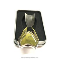 Ensemble cadeau d'accessoires de golf en alliage de zinc en forme de bouclier, comprenant un outil de réparation de divots, un marque-balles et un clip de chapeau, vierge et personnalisable, pour la vente en gros