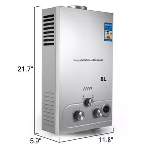 Trending 16L Electric <b>Water</b> Gas <b>Heater</b> Stainless Steel Housing for Household Use - Product Image 3