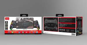 Controlador de Juego Extensible para <span class=keywords><strong>Consola</strong></span>, Compatible con iPhone/Android/Tablet/PC/P4/P3/<span class=keywords><strong>Switch</strong></span>, Controlador de Juego Telescópico Inalámbrico RGB Colorido - Product Image 6