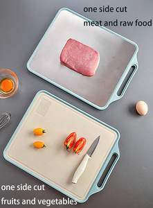 Planche à découper rectangulaire double face personnalisable et écologique, 10 pièces, en acier inoxydable et PP, ustensiles de cuisine, passe au lave-vaisselle, pour la viande - Product Image 4