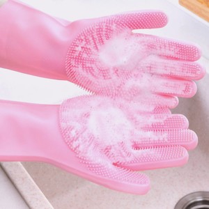 Silicone <b>Thin</b> Waterproof Household <b>Gloves</b> Multifunctional Kitchen Cleaning Dishwashing Pet Bathing Women's - Product Image 3