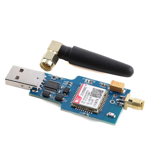 USB to GSM Module Quad-band GSM GPRS SIM800C SIM800 Module for Wireless BT Module SMS Messaging With Antenna