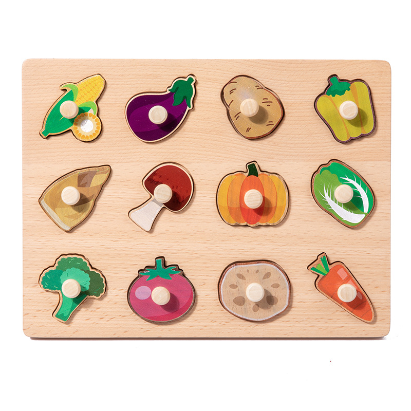Pince à légumes épaissie en bois de hêtre