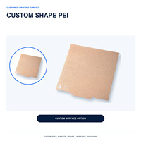 Plaque de construction PEI de forme personnalisée, en acier à ressort découpé au laser, pour imprimantes 3D