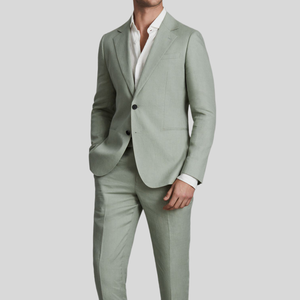 2025 hommes britannique Savile Street Style <span class=keywords><strong>chirurgien</strong></span> poignets mode <span class=keywords><strong>Costume</strong></span> simple boutonnage mariage smoking 2 pièces <span class=keywords><strong>costume</strong></span> ensemble pour hommes - Product Image 1