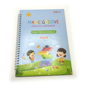 Tùy Chỉnh Softcover In Ấn Cuốn Sách Mầm non Cuốn Sách Tập Thể Dục Đầy Đủ Màu Sắc Kid Học Tập Sách Bài Tập Ma Thuật Rãnh Thực Hành Copybook - Product Image 5