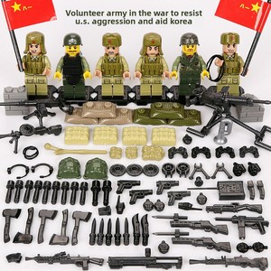Bloques de Construcción Militares de Partículas Pequeñas, Set de Soldados y Muñecos para Ensamblar a Partir de 14 Años, Jeep de Policía Especial, Armas, ABS - Product Image 6