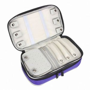 BSCI factory Portable Travel Jewelry <b>Box</b> Necklace Earrings Rings Bracelet Organizer Display Carrying Case - Product Image 4