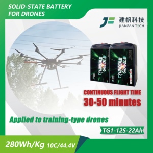 แบตเตอรี่โดรน Thunder Gravel TG1 Semi Solid State UAV 12S 22000mAh แบบซอฟต์แพ็ค ลิเธียม-ไอออน 10C ดิสชาร์จ 280Wh/kg 800-Cycle JF-TG1 - Product Image 4