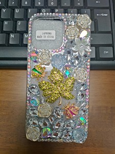 במקרה טלפון tpu יוקרתי עבור iPhone 14/15 פרו מקס/16 בעבודת יד מייפל עלה <span class=keywords><strong>ladybug</strong></span> כיסוי מגן מלא - Product Image 3