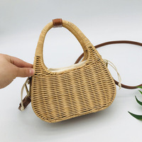 Sac à bandoulière en rotin de paille pour femme, fourre-tout de plage d'été de haute qualité, meilleure vente