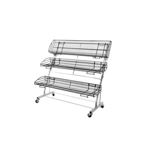 2 lớp tầng siêu thị cửa hàng bán lẻ khuyến mãi nước giải khát trái cây dây lưới kim loại kệ hiển thị lưới giá đứng - Product Image 4