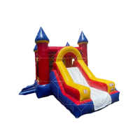 Château plein d'entrain gonflable de videur de joyeux anniversaire des enfants sautant la maison pour des fêtes d'anniversaire et la récréation