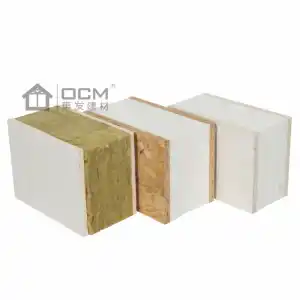 Suzhou factory 165mm PU/PIR OCM/OSB fireproofing panel sandwich de techofor hotel room Ceiling