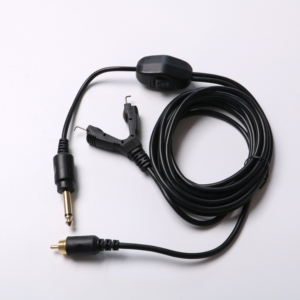 Cable de Alimentación RCA con Clip Doble de Silicona para Máquina de Tatuar con Juego de Agujas Desechables para Uso en Estudio - Product Image 5