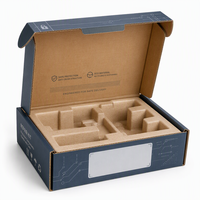 Boîtes en carton ondulé Kraft blanches et bleues pour emballage d'expédition, avec séparateurs, pour boîtes en carton ondulé personnalisées et boîtes en carton ondulé noir