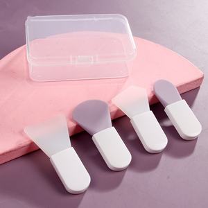 Brocha de Silicona Cosmética, Brocha de Silicona para Mascarillas Faciales, Mango Corto, Nueva Mini Brocha Portátil para Mascarillas de Arcilla, Herramienta de Belleza Facial - Product Image 1