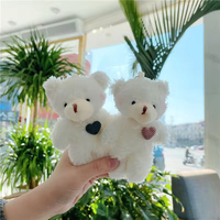 Nouvelle vente chaude mignon doux Durable écologique 3D forme impression UV Mini ours ours en peluche porte-clés pendentif